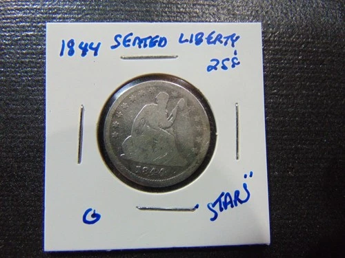1844-P Seated Liberty Quarter — photo from another recent sale