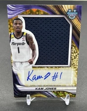 KAM JONES 2024-25 BOWMAN U BEST JUMBO PATCH GOLD GEOMETRIC AUTO /50 Q4770