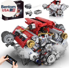 V8 Engine Building Kit That Works, Build Your Own Model Engine for Adult,8-Cylin