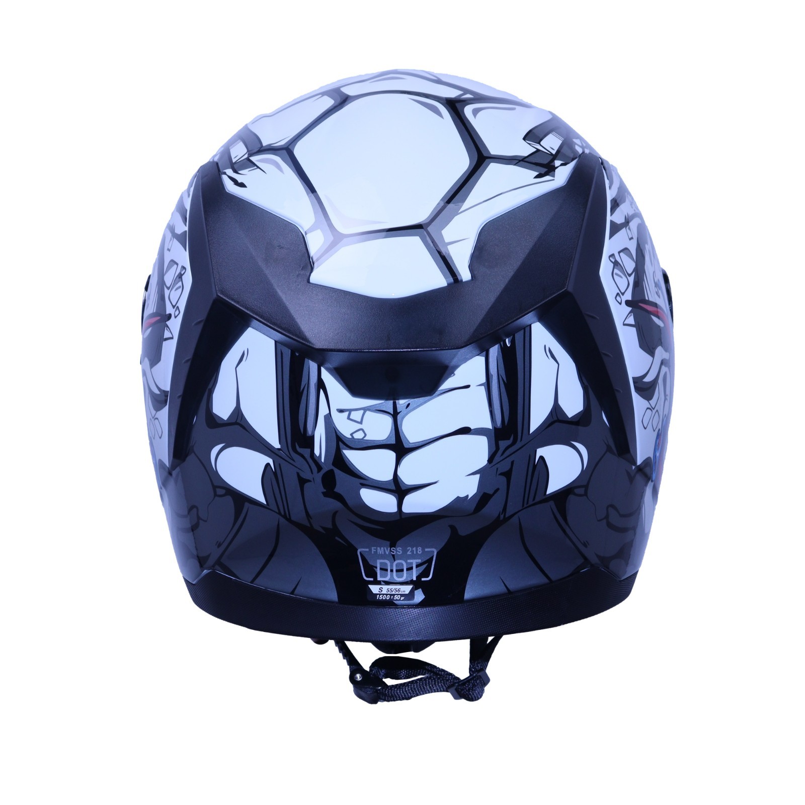Full Face Motorcycle white Helmets DOT Street Bike Racing with tinted Visor