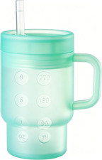 Tumbler Silicone Sippy Cup for Toddler with Straw and Handle, Water Bottle for B