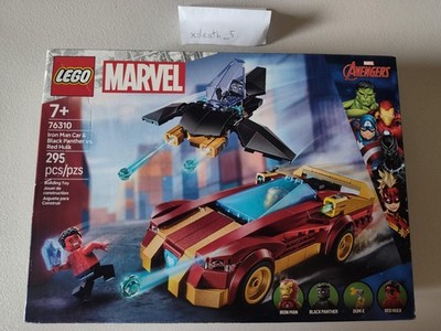 LEGO Marvel Iron Man Car & Black Panther vs. Red Hulk 76310 New