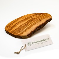Das Olivenholzbrett® Brotzeitbrett, Servierbrett Aus Olivenholz, Naturschnitt