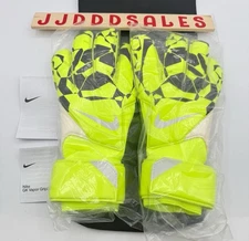 Nike Vapor Grip3 Goalkeeper Gloves Volt Black Soccer Goalie HQ0304-702 Sz 8 NWT