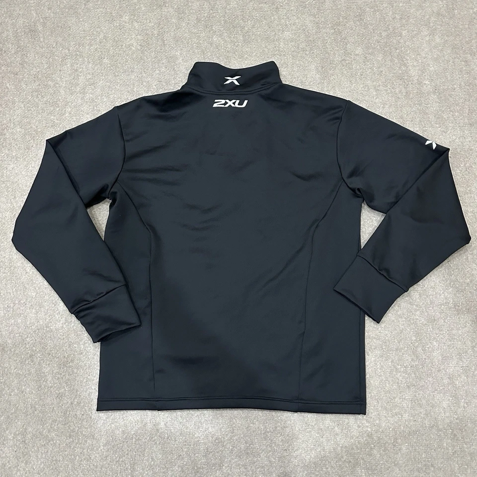 NUEVO CON ETIQUETAS 2XU Para hombres XL Negro Rendimiento Pista Sudor Cremallera Completa Chaqueta Térmica 3d *LEER Foto 2 de 4