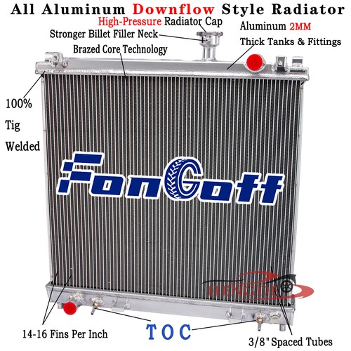 3Row Aluminum Radiator for 2004-2015 2013 Nissan Armada Titan Infiniti ...