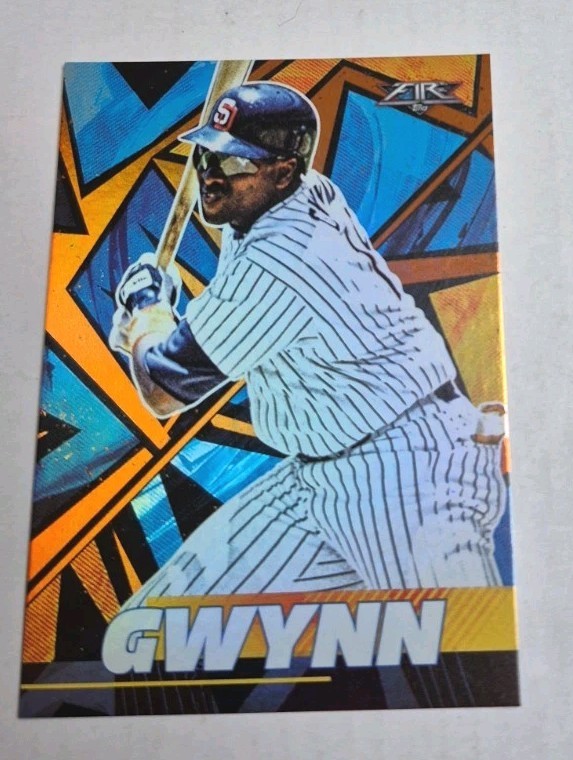 2021 Topps Fire Tony Gwynn Orange Parallel /299 #162 Padres HOF