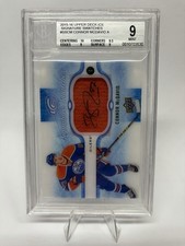 2015-16 Upper Deck Ice Connor McDavid Signature Swatches Rookie Patch Auto BGS 9