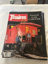 Trains Magazine August 1990 Farewell Caboose St. Louis Steam Railroading