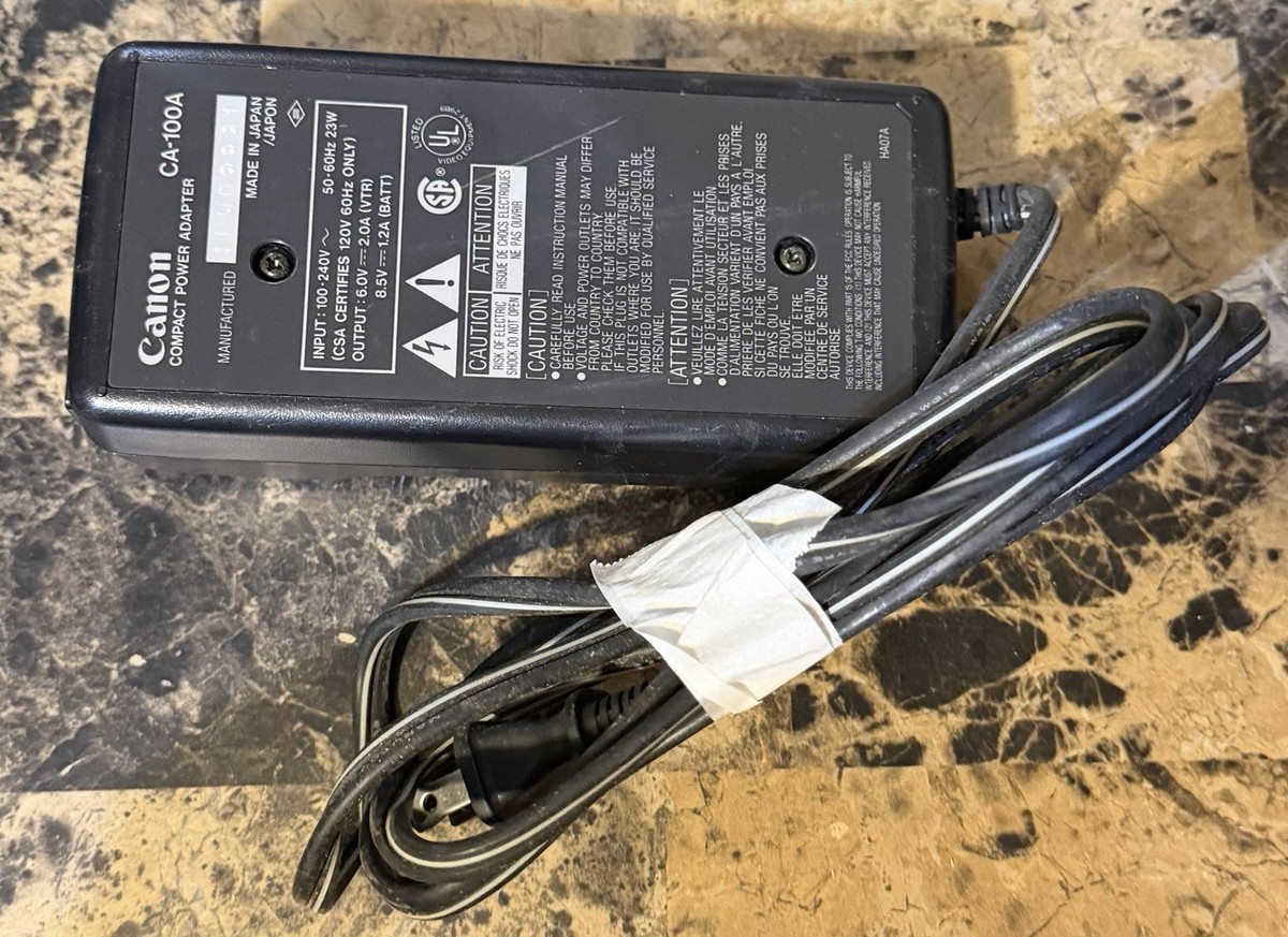 Canon Ca-100 Ca-100a Camcorder Battery Charger for sale online | eBay