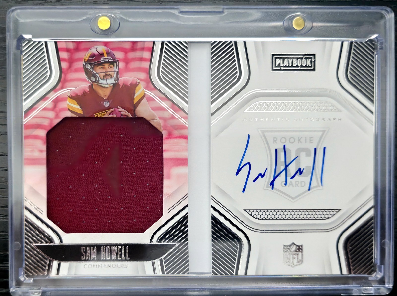 🔥 Sam Howell (RPA) 2022 Panini Playbook RC Jersey Auto Booklet  /199 WOW!