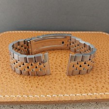 19mm 18mm JB Champion Gold rgp Stainless Steel Solid Link Vintage Watch Band