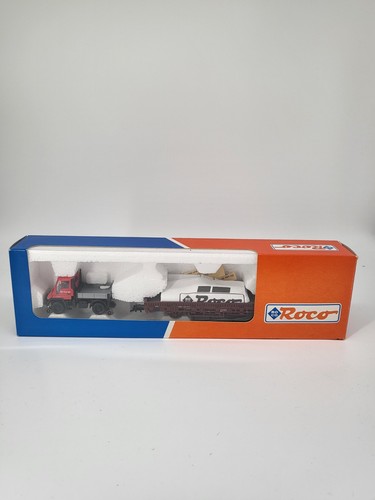 Roco H0 47497 Güterwagen Rungenwagen mit Ladung in OVP | Zustand: Gebraucht