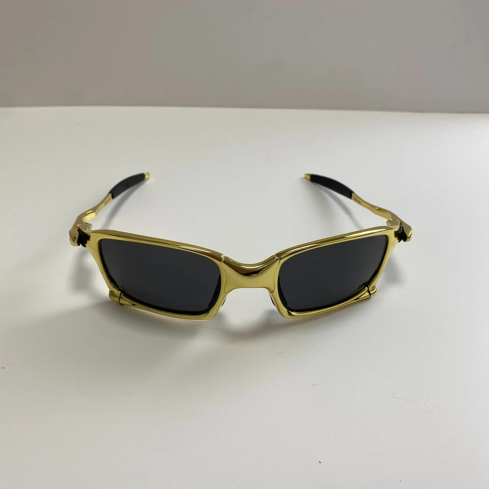 Gafas de sol Oakley X-metal cuadradas polarizadas lentes negras/marco dorado Foto 4 de 4