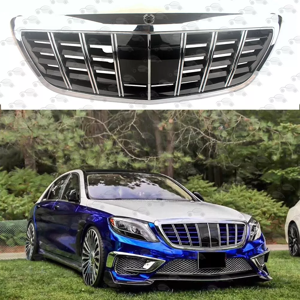 Car Front Racing Grill For Mercedes-Benz W222 S-Class 2014-2020 GT
