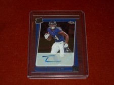 2021 Clearly Donruss Clearly Rated Rookies Auto RC Ty'Son Williams