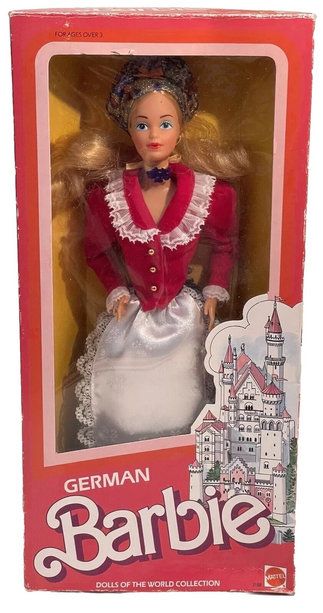 Vintage 1986 1st. Ed. Mattel WEST GERMANY BARBIE (Dolls of the
