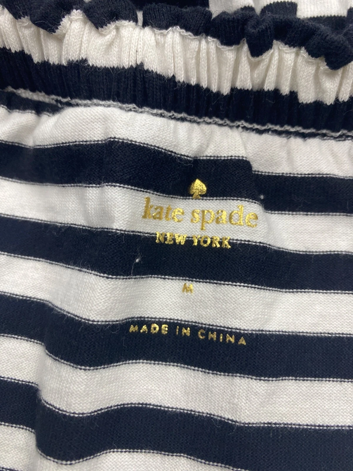 Kate Spade Broome Street Dress donna medio a righe con volant spalle scoperte mini