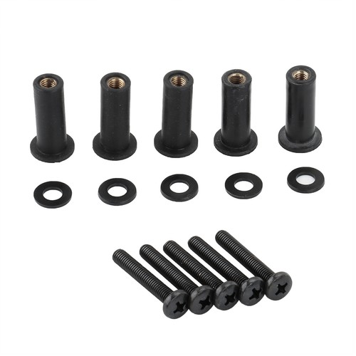 Steel Windscreen Windshield Well Nut Screws Bolt Kit For Harley Road Glide FLTR - Picture 9 of 11