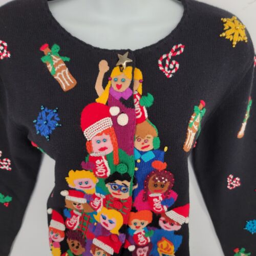 NWT Michael Simon Womens P 1999 Limited Edition Coca Cola Christmas Sweater - Picture 5 of 14