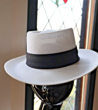 Stetson Straw Feel Polyester White SMALL Classic COLONEL