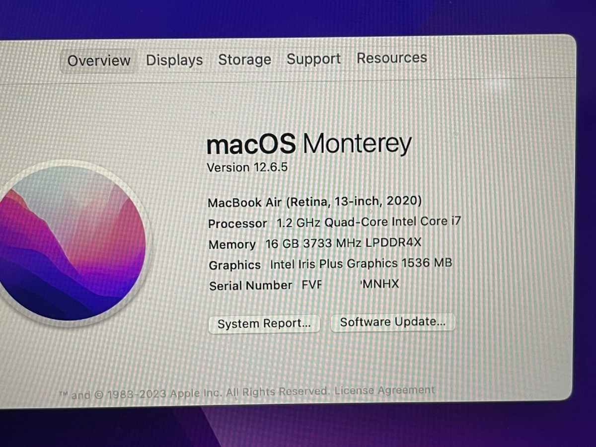 Apple MacBook Air A2179 (2020) Laptop 13