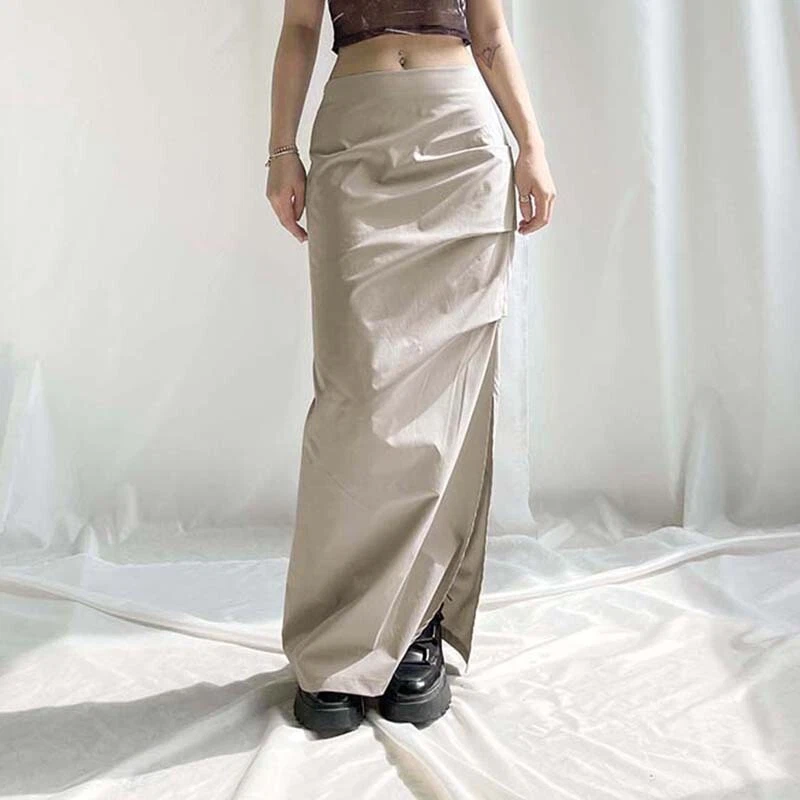 Ruched top cargo skirt