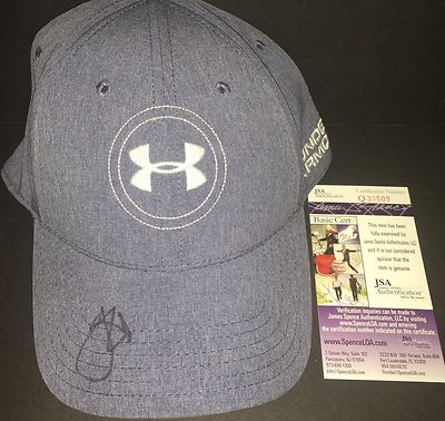 Jordan Spieth Autographed Signed Under Armour Hat Cap PGA 1 JSA COA