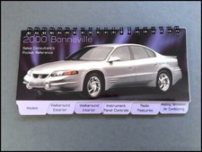 2000 Pontiac Bonneville Original Quick Reference Guide Brochure - Ssei 2000 Pontiac Bonneville Original Quick Reference Guide Brochure - Ssei