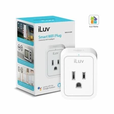 iLuv SMPLUG1ULWH Smart WiFi Plug, Mini Outlet Up To 1875W, WiFi Enabled RC