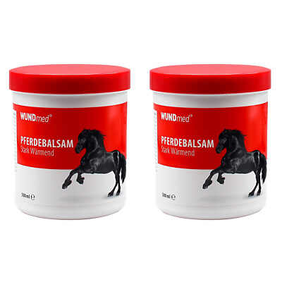 2er Set Pferdebalsam je 500ml Massagegel Wärmend Extra stark Pferdesalbe Balsam