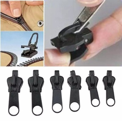6pcs Fix Zipper Zip Slider Repair Instant Kit Removable Rescue Replacement 