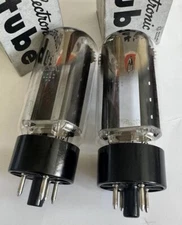 NOS 5R4GB GE Matched Pair 5R4 black plates Full Wave Rectifiers