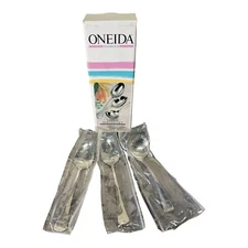 Vintage 1988 Oneida Stainless 3-Piece Serving Set NOS
