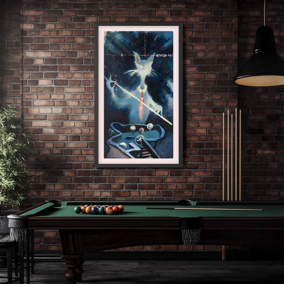 The Cat From The Wrong Side Of The Tracks | Midnight Paintings Framed Art Print - Image 3 of 4