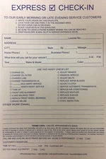 Express Check In Drop Off Envelope/After Hours Service•AP-EDO-G1 •Qty 100•(W16T)