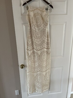 Foreign Exchange Women's Dress Maxi Pencil Beige Summer Beach Lace Size S/M | eBay Foreign Exchange Women's Dress Maxi Pencil Beige Summer Beach Lace Size S/M | eBay