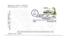1935  18c James Hoban LGS, Len Sautter unofficial B Free Franklin  FDC