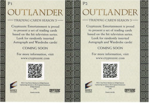 Outlander Season 3 Promo Cards P1 Wondercon & P2 Philly Show Cryptozoic '17/'18 - Picture 2 of 6
