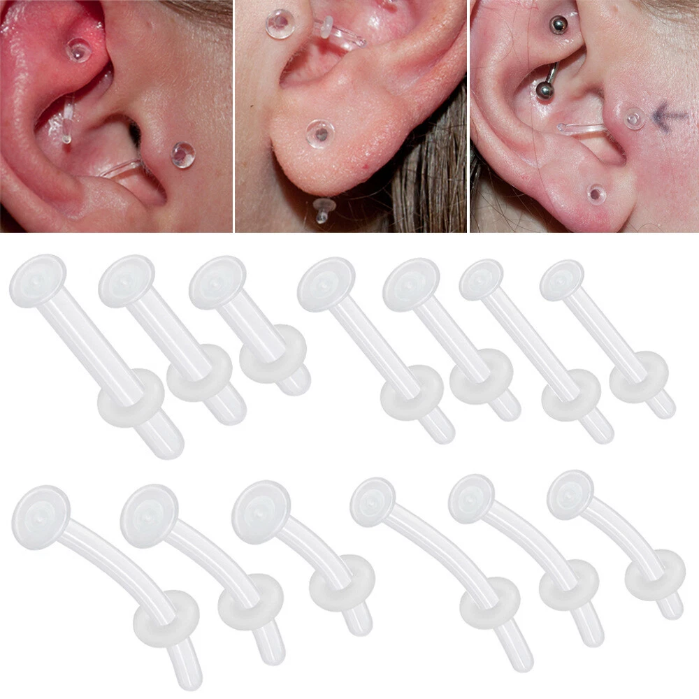 Clear tragus earring sale