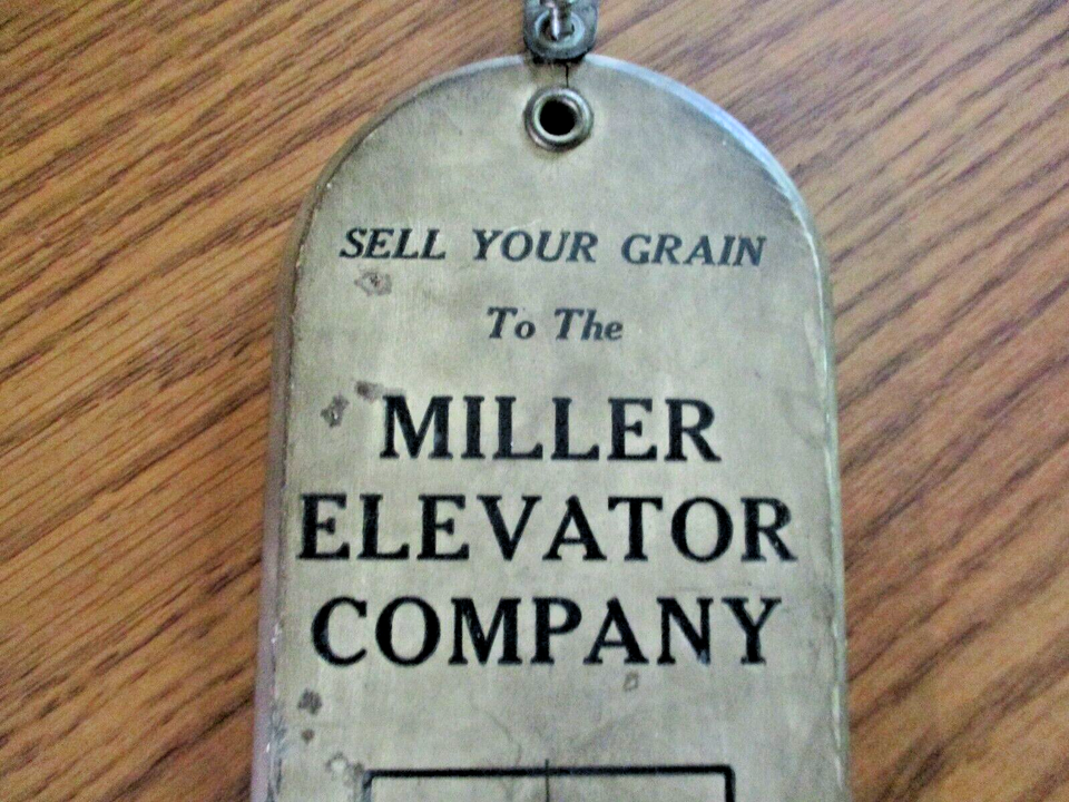 ANTIQUE WOODEN MILLER ELEVATOR CO. THERMOMETER.. VINTAGE eBay