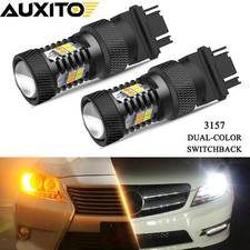 3157 Switchback Led Turn Signal Lights Anti Hyper Flash White Amber Dual Color