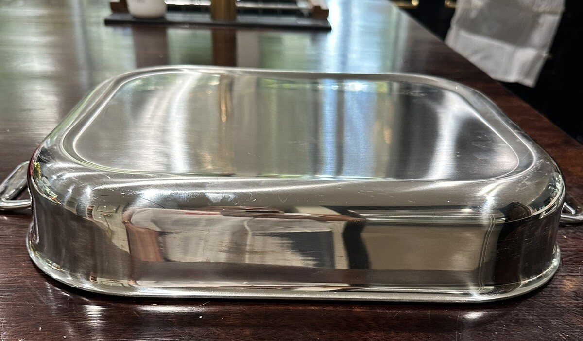 AllClad Lasagna Pan Roasting Baking Stainless Steel Pan 14.5 x 11.5 x 2.5 eBay