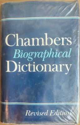 Chambers Biographical Dictionary 1990 Revised Edition Hardcover
