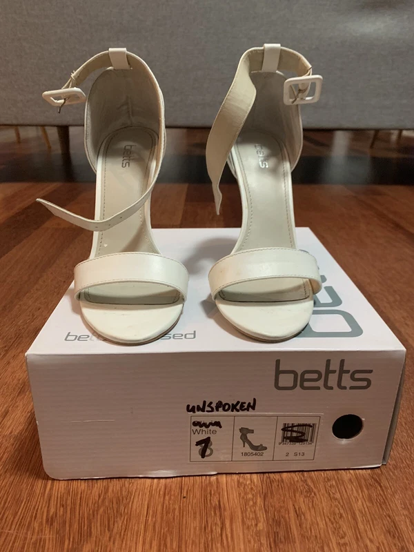 betts white heels