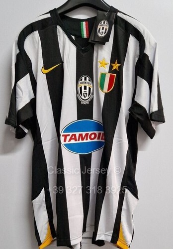 T-shirt Vintage Juventus 2004-2005 - Buffon, Del Piero, Nedved... Taille S - Occasion Très Bon état