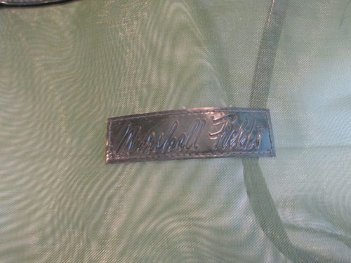 Bolso de Mano Marshall Field's & Co. VERDE Malla con Asa de Vinilo Verde - Imagen 2 de 9
