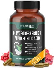 Refined Root Dihydroberberine 300mg & Alpha Lipoic Acid 600mg Dietary Supplement