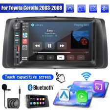 Apple Carplay For Toyota Corolla 2003-2008 Android Auto Gps Car Stereo Radio Bt