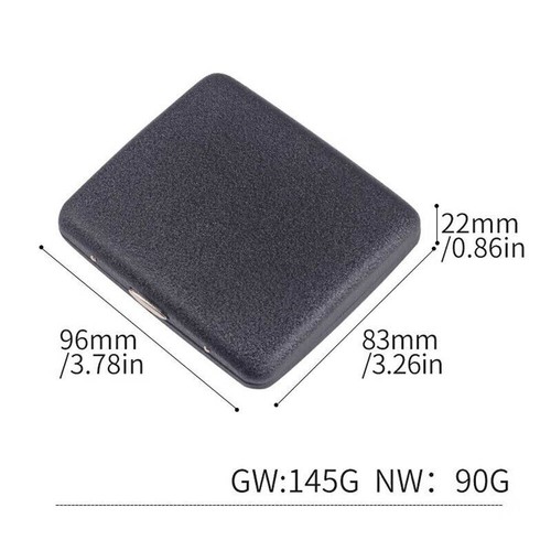 Sand schwarz Metall Zigarettenetui Box Halter für 20 normale Zigaretten USA Lager - Bild 9 von 13